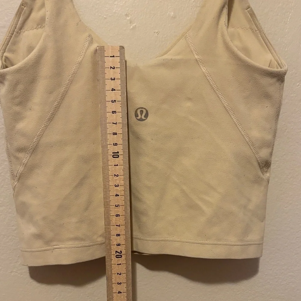 Lululemon Athletica Cream Crop Top